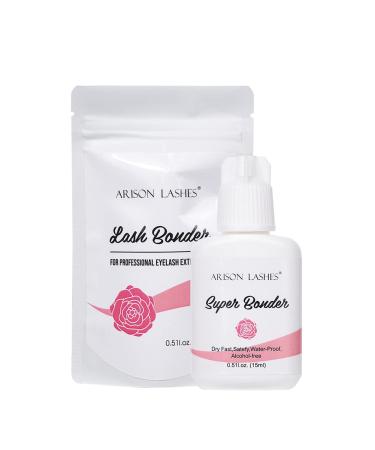 Eyelashes bonders for eyelash extensions great bonder eyelash extension sealing longer durability Special drip design (rose) bonder-mg15ml