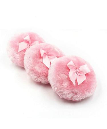 Frcolor 3Pcs Baby Body Puff - Soft Round Cosmetic Sponges for Foundation & Cream | Washable Makeup Applicators with Bow Handle - Buy Online on GoSupps.com