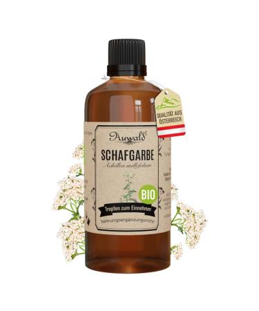 Auwald Organic Yarrow Drops - High Quality Extract Essence Essence & Dye Extract - 100ml