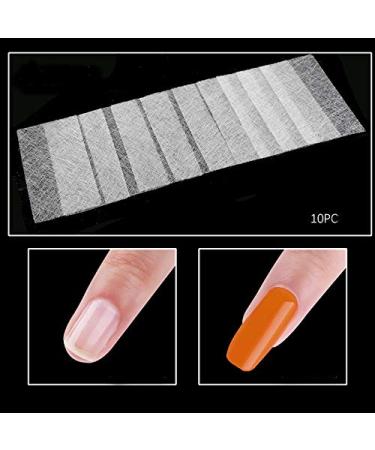 10 Pieces Fiberglass Silk Wrap Nail Extension - Nonwoven Silk Art Tool for Perfect Nails - Buy Online on GoSupps.com