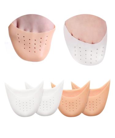 CLISPEED Silica Gel Ballet toe protector pointe shoe toe pads toe covers for women Toe Protector 2 As Shown Medium