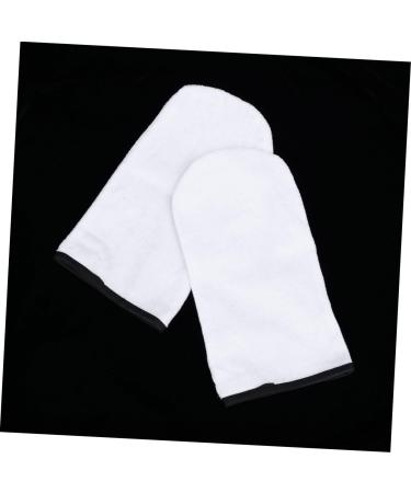 Housoutil Couvre-mains en Coton Blanc pour Soins des Mains et Travail la Cire Isolants Hydratants pour Bain de Paraffine - Buy Online on GoSupps.com