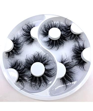 HBZGTLAD 2021 25mm 3D Faux Mink Eyelashes - 5 Pairs Handmade Long Thick Eye Lashes for Beautiful Makeup - Buy Online on GoSupps.com