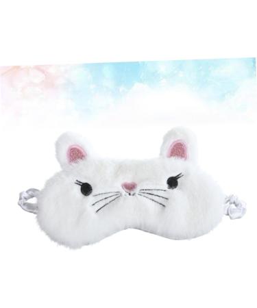 Premium White Sleeping Eye Mask - Comfortable Night Blindfold & Eye Shade for Restful Sleep | International Shipping Available - Buy Online on GoSupps.com