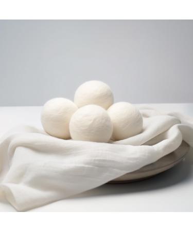 Morus Wool Dryer Balls 6-Pack Drying Balls for Laundry Reusable Fabric Softener Reduce Clothing Wrinkles Drying Clothes Faster Eco-Friendly - Buy Online on GoSupps.com