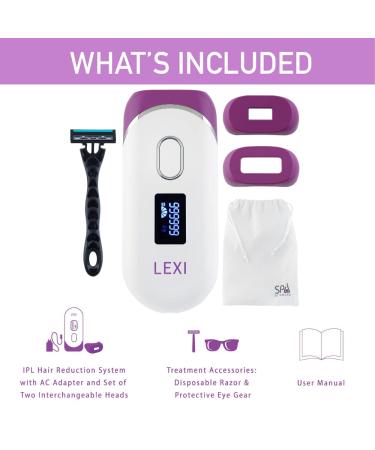 Spa Sciences LEXI Pro FDA Cleared IPL Hair Removal System - 5 Levels, Skin Sensor, Auto Flash - Reduce Hair Growth - Buy Online on GoSupps.com