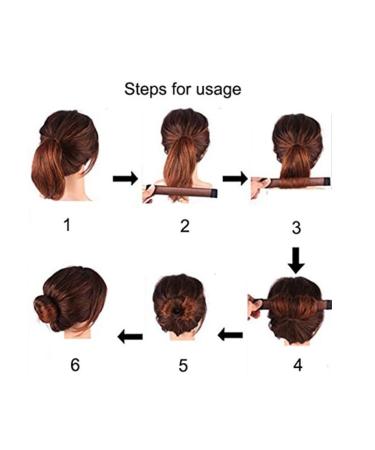 4 Pcs Magic Hair Bun Maker - Donut Bun Maker for French Twist - Women's Hair Styling Tools - Buy Online on GoSupps.com