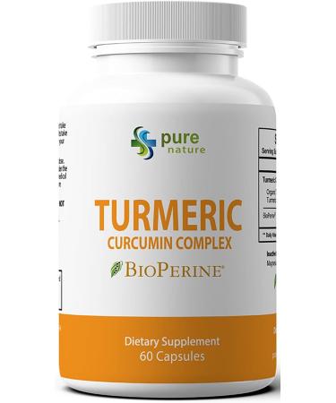 PureNature Turmeric Curcumin Extract Complex - 60 Count (1 Bottle) - Buy Online on GoSupps.com