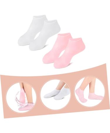 Beavorty 6 Pairs Exfoliating Moisturizing Socks Anti- Cracking Foot Silicone Socks Foot Care Lotion Foot Care for Women Socks for Girls moisturizing Foot Covers Sebs Miss Foot mask Heel - Buy Online on GoSupps.com