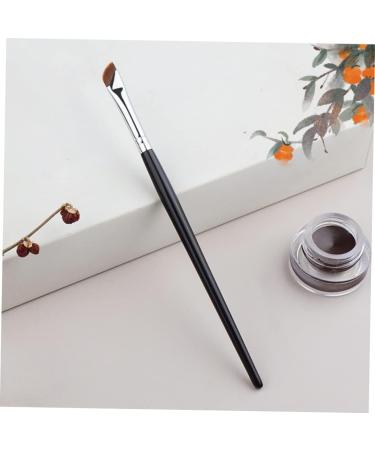 WOONEKY 2pcs Eyebrow Brush Portable Eyeliner Brush Eye Shadow Brush Eyeliner Makeup Brush Makeup Tool Metal - Buy Online on GoSupps.com