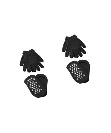 Healeved 4 Pairs Spa Socks Moisturizing Gloves Gel Socks for Cracked Feet Dry Cracked Hands Gloves Moisturizing Socks for Women Socks for High Heels Women s Socks Foot Skin Care Nursing Kit