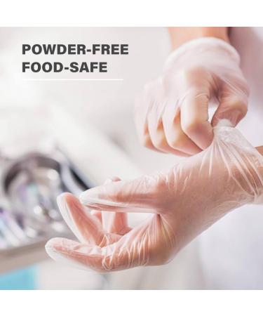 Mira Pak Disposable Clear Vinyl Gloves Box of 100|Perfect for Food Prepping/Dish Washing/Cleaning/Cooking|Single Use Only M (100 Count) - Buy Online on GoSupps.com