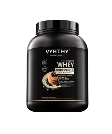 VYHTHY Blueberry Pancakes Flavored Whey Protein Powder 24g Protein per Serving Fast-Absorbing Concentrated whey Protein Low Sugar Gluten-Free Natural Flavor 2 lbs/32 oz.