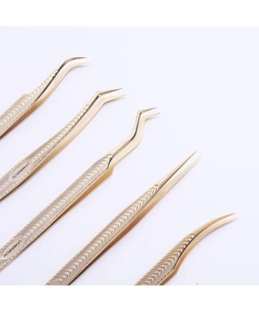 LFAMNROV Lash Tweezers Set - Volume Eyelash Extension Professional Kit - Buy Online on GoSupps.com