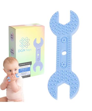 Baby bite ring for small children from 3 months BPA free |Food silicone |Tooth aid |Crochet keys shape |Relieves tooth pain |DGN Toys