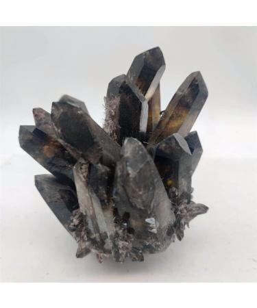 Natural Tea Tibetan Phantom Quartz Crystal Cluster Specimen Crystal Cluster - Buy Online on GoSupps.com
