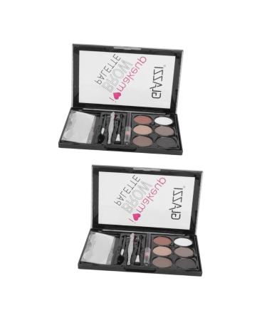 Didiseaon 2 Sets Eyebrow Powder Set Eyebrow Brush Eye Brow Shaping Kit Eyebrow Powder Cosmetic Miss Six Colors