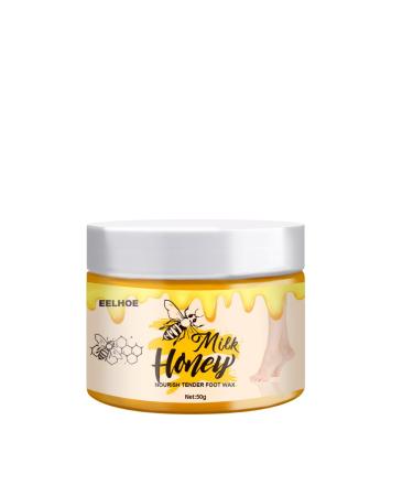 Foot Repair Moisturizer, Honey Milk Wax Foot Cream, Cracked Heel Repair Cream, Deep Moisturizer with Natural Plant Essence, Red