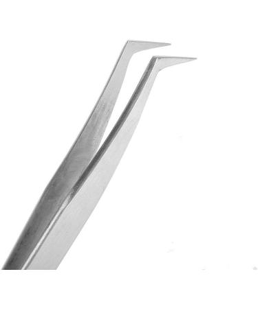 Eyelashes Grafting Tweezers 302 Stainless Steel Right Angle Eyelashes Extension Grafting Picking Tweezers Nippers for Nail Salon and Home Use - Buy Online on GoSupps.com