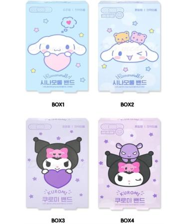 Shop Kuromi & Cinnamoroll Mixed Sizes Bandages Set - 48 Count (4 Boxes) | International Shipping Available - Buy Online on GoSupps.com