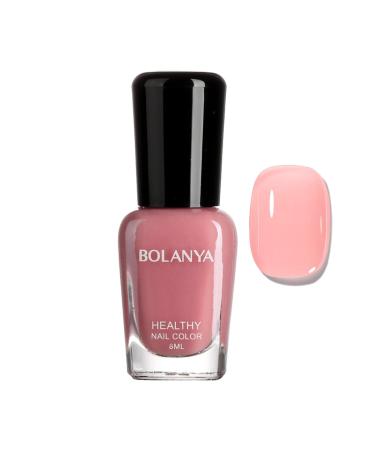 Red Nail Polish Gel Nail Polish Water-Based & Quick Dry Peel-Off Cherry Red Nail Varnish for Women Girls Kids No UV Needed (B120 - Clear Pink)