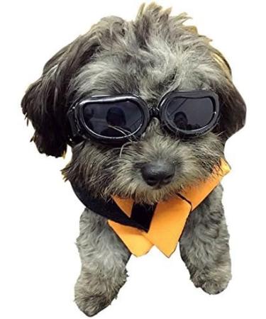 XUNKE Dog Goggles - Anti-UV Eye Protection Sunglasses for Small/Medium Pets (Black) - Waterproof & Windproof - Buy Online on GoSupps.com