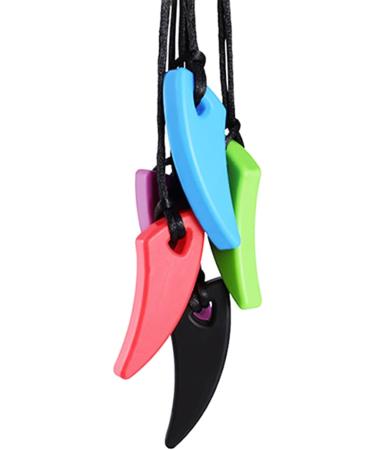 Silicone KaubeiÃring Necklace - Chewelry for Adults & Babies | Sensory Tools for Autism ADHD & Dental Comfort (3-Pack Spike Shape) - Buy Online on GoSupps.com