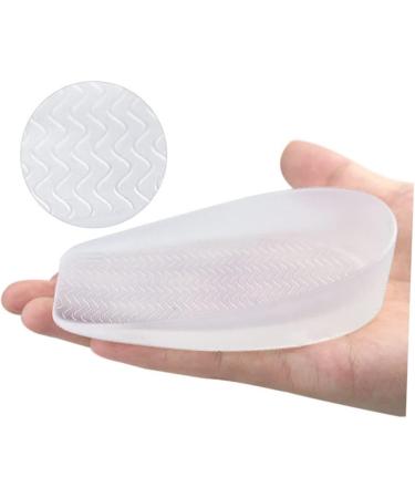 FOMIYES Height Increasing Insoles - Silicone Heel Pad for Extra Height | 1 Pair White 10x6x1cm - Buy Online on GoSupps.com