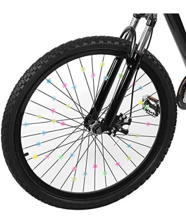 Keenso Kids Bicycle Spokes - Premium Colored Plastic Wheel Beads (36/26 Pcs 5 Designs) | Fun Star Beads for Kids' Bikes - Buy Online on GoSupps.com