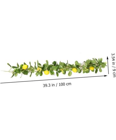 Zerodeko 2pcs Lemon Cane Spring Fruit Garland Front Door Wreaths Festival Garland Fruit Plants Hanging Lemon Artificial Lemon Garland Front Door Decor Silk Flower Branch Decorative Flower - Buy Online on GoSupps.com