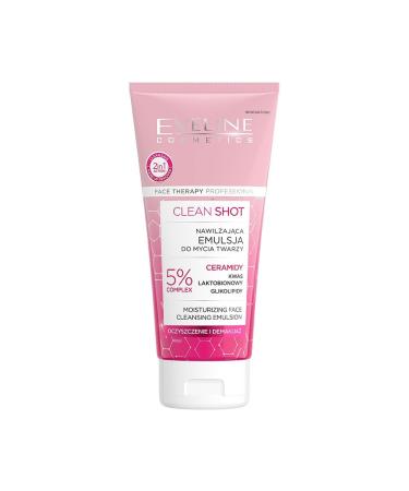 EVELINE COSMETICS Eveline Cosmetics Clean Shot Professional Facial Cleansing Cream - For dry and sensitive skin - With 5% ceramide complex