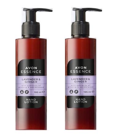 Avon Essence Hand Lotion Lavender & Ginger - 2 x 195 ml | Soothing Moisturizer for Soft Hands - International Shipping Available - Buy Online on GoSupps.com