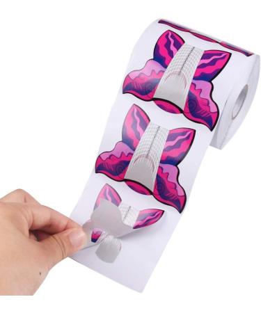 BeautyLeader 500 Pcs Butterfly-Shaped Nail Extension Guides for Poly Gel, Acrylic, UV Gel - DIY Nail Form Sticker - Buy Online on GoSupps.com
