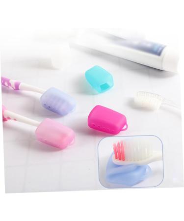TENDYCOCO 20 Pcs Toothbrush Cap Holder & Dinosaur Erasers - Travel Toothbrush Case & Clean Holder Random Colors - Buy Online on GoSupps.com