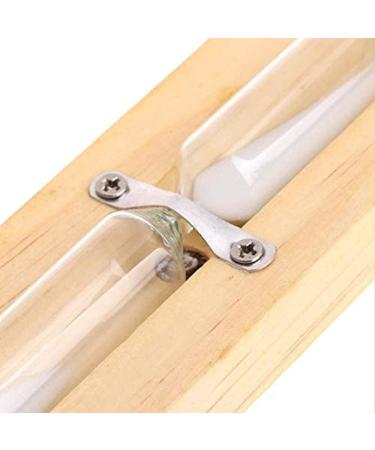 Sauna Hourglass Timer - 15 Minute Heat-Resistant White Wooden Sauna Watch & Wall Mount Accessories - Buy Online on GoSupps.com