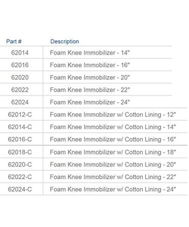 United Ortho 62016 Foam Knee Immobilizer - Size 16 Black | International Shipping Available - Buy Online on GoSupps.com