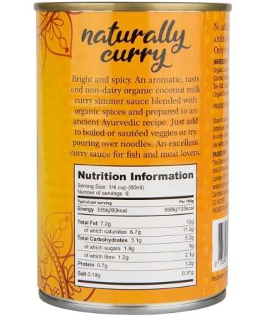 The Coconut Company Organic Yellow Coconut Curry Sauce Perfect for pouring over vegetables noodles or your favourite dish Sweeter Note and Slightly Spicy 400ml (Pack of 3) - Buy Online on GoSupps.com
