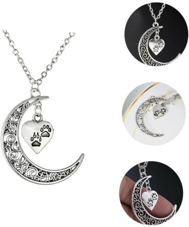 CALLARON Moon Peach Heart Necklace Necklaces Love Heart Necklace Women Necklace Fine - Buy Online on GoSupps.com