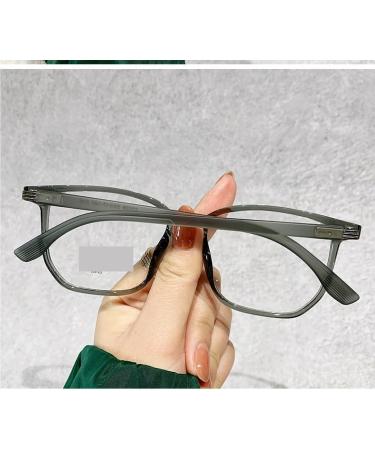 Retro Oversized Reading Glasses for Computer Use - Blue Light Blocking +150 Light Flat Mirror - Dark Gray - Buy Online on GoSupps.com