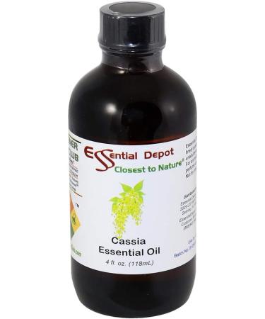 Cassia Essential Oil 4 oz - GC/MS Tested - Premium Quality in Amber Glass Bottle - International Shipping Available - Buy Online on GoSupps.com