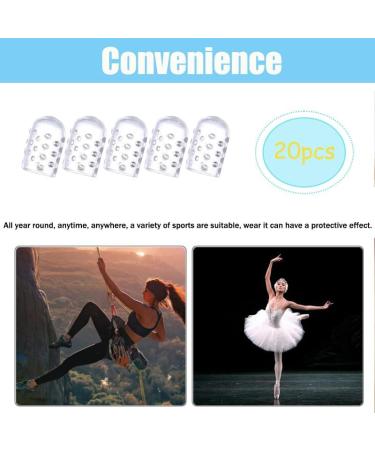 20 Pcs Silicone Toe Protectors for Corns Blisters & Ingrown Toenails - Breathable Gel Toe Caps for Men & Women - Transparent & Comfortable - Buy Online on GoSupps.com