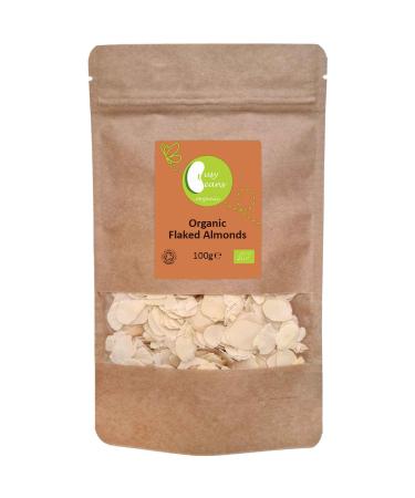 Organic Flaked Almonds - Certified Organic - by Busy Beans Organic (100g)