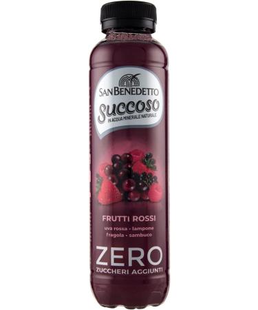 24 x San Benedetto Succoso Fruits rouges zero PET sans sucre 40cl jus de fruits