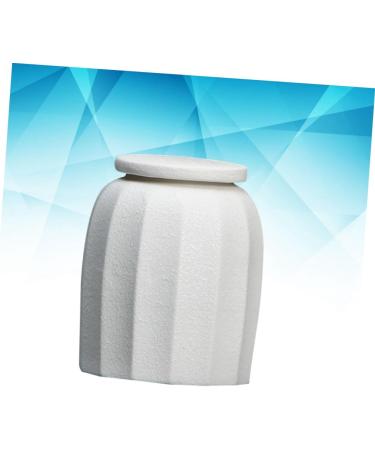 HOMSFOU Sealed Jar Tea Ceramic Jar Coffee Jar Black Pottery Travel White Teapot White 1PCS - Buy Online on GoSupps.com