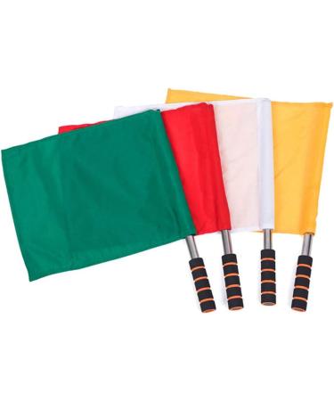 Sewroro 4pcs Sports Linesman Flags Referee Flag Set for Track and Field Events - Green - Buy Online on GoSupps.com