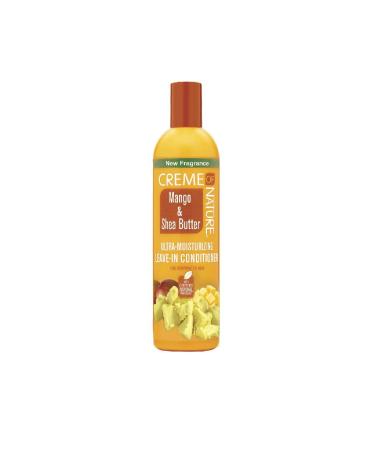 Leave In Conditioner with Mango & Shea Butter by Creme of Nature  Ultra Moisturizing for Dry Dehydrated Hair  12 Fl Oz Leave-In Conditioner