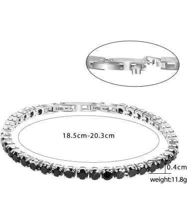 Magnetic Bracelet for Women Beauty Titanium Steel Magnetic Bracelets Bracelets Magnetic Women Tennis Bracelet (Black) - Buy Online on GoSupps.com