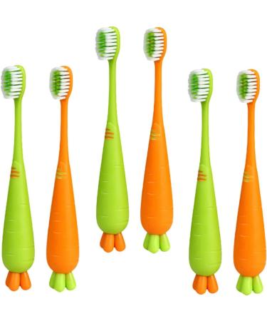 Fomiyes 30-Pack Carrot Travel Toothbrush for Babies - Bulk Toothbrushes for Oral Care & Ear Cleaning - Buy Online on GoSupps.com