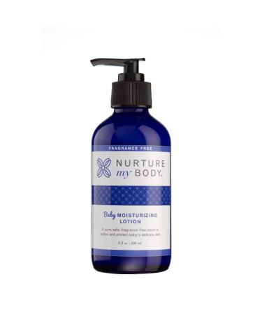 Nurture My Body Fragrance-Free Baby Lotion | 8 oz. | Nurtures baby's skin with carefully selected all-natural wildcrafted plant extracts and essential oils. Great for baby shower favors! 8 Fl Oz (Pack of 1)