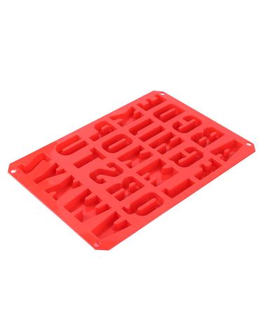 Chocolate Mould Non-Stick Silicone -40 To +230 Rectangular DIY Alphabet Mold for Kitchen Bakery